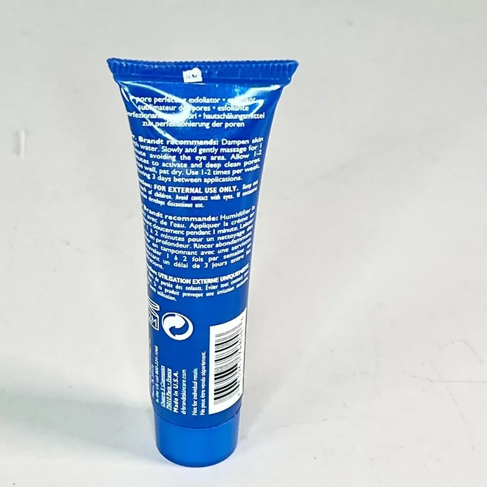 Dr. Brandt PoreDermabrasion Age-defying Exfoliator Scrub Travel .25 oz 7.5g New